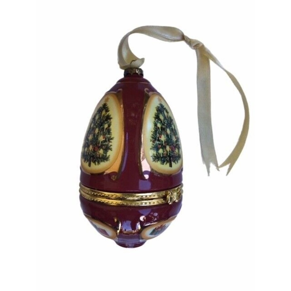 Mr Christmas Musical Egg Ornament Christmas Tree Valerie Parr Hill Silent Night